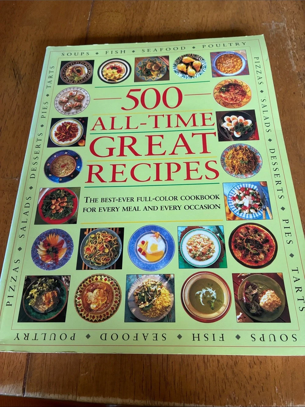 500 All-Time Great Recipes Cookbook - vintage cookbook